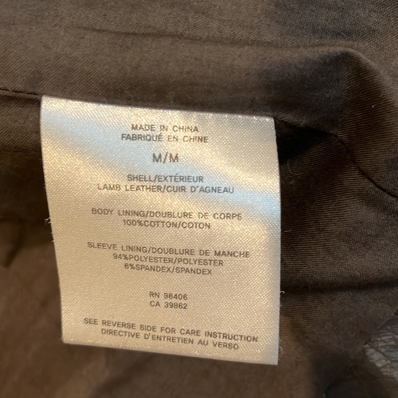 Theory Lamb leather moto jacket M - Picture 4 of 4